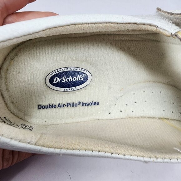 Dr Scholls Womens Size 7M White Leather Double Air Pillo Comfort Walking Shoes - Picture 5 of 10